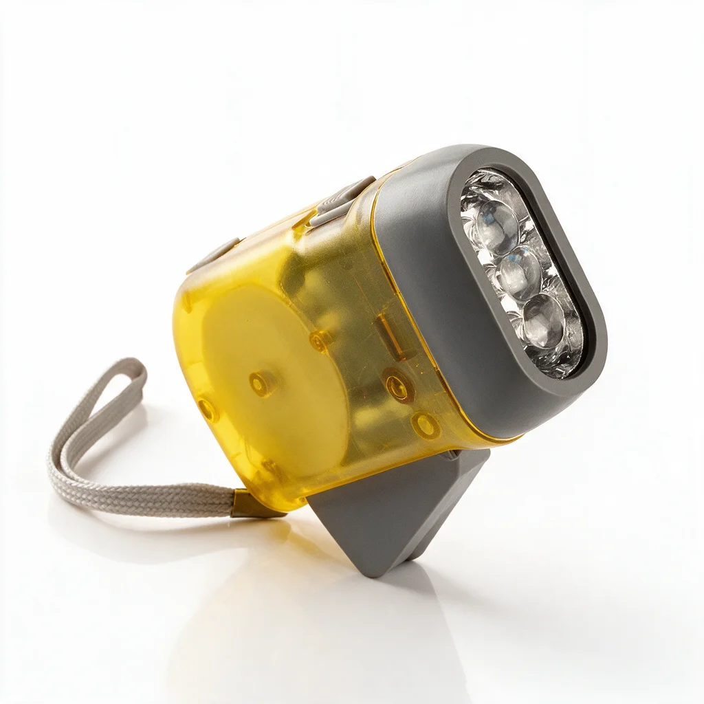 linterna dinamo tres LED