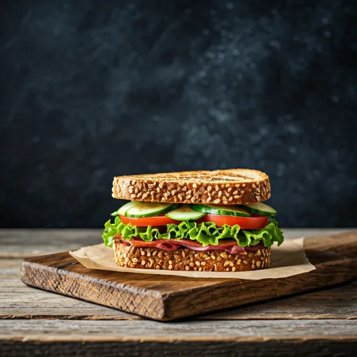 Rustic sandwich background