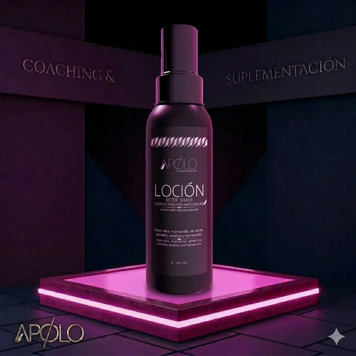 Loción after shave apolo