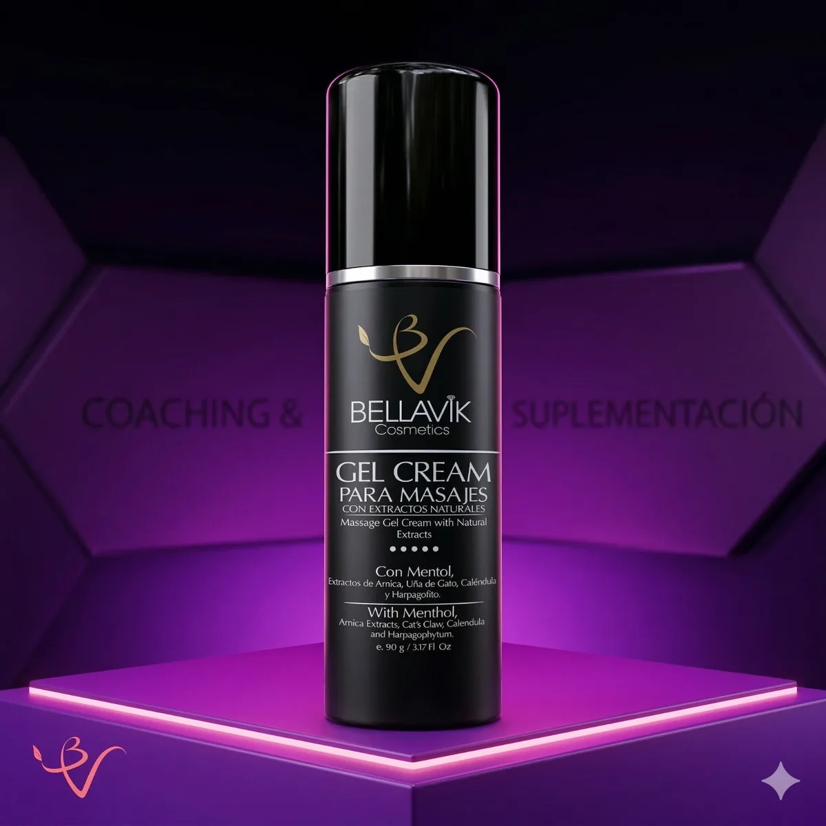 Gel cream para masajes bellavik